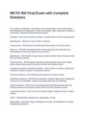 MKTG 350 Final Exam with Complete Solutions