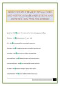 BIOS252 EXAM 2 REVIEW&colon; SPINAL CORD AND NERVOUS SYSTEM QUESTIONS AND ANSWERS 100&percnt; PASS 2026 EDITION