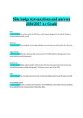 SIDA Badge Test Questions and Answers&comma; 2026&sol;2027 &ndash; A&plus; Grade Study Guide&vert;Security Identification Display Area &lpar;SIDA&rpar; Badge Exam &ndash; 2026&sol;2027   Focus&colon; Airport Security&comma; Access Control&comma; Identification Protocols&comma; TSA Regulations&comma; Safety Procedures