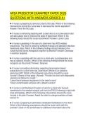 APEA PREDICTOR EXAMPREP PAPER 2026 QUESTIONS WITH ANSWERS GRADED A&plus;