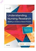 Nursing Research &ndash; Understanding Nursing Research 7th Edition by Susan K&period; Grove & Jennifer R&period; Gray &ndash; Complete Test Bank with Practice Questions and Answers