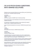 CH 14 IO PSYCH EXAM 4 QUESTIONS WITH VERIFIED SOLUTIONS