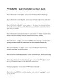 Phi Delta Chi &ndash; Quiz Information and Study Guide