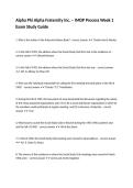 Alpha Phi Alpha Fraternity Inc&period; &ndash; IMDP Process Week 1 Exam Study Guide