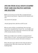 APEX NIH STROKE SCALE GROUP B EXAMPREP STUDY GUIDE 2026 PRACTICE QUESTIONS AND SOLUTIONS