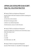 APPIAN LEAD DEVELOPER EXAM SCRIPT 2026 FULL SOLUTION PRACTICE