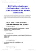 RCFE Initial Certification Test &ndash; Practice Questions with Answers for Residential Care Facility for the Elderly Certification Exam Preparation