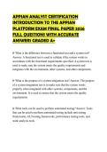 APPIAN ANALYST CERTIFICATION INTRODUCTION TO THE APPIAN PLATFORM EXAM FINAL PAPER 2026 FULL QUESTIONS WITH ACCURATE ANSWERS GRADED A&plus;