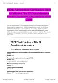 RCFE Test Practice &ndash; Practice Questions and Answers for Residential Care Facility for the Elderly Certification Exam Preparation