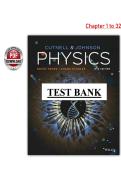 Cutnell & Johnson Physics 12th Edition &lpar;PDF&rpar; &ndash; John D&period; Cutnell &ndash; Test Bank &lpar;Chapters 1&ndash;32&rpar;