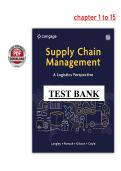 Supply Chain Management&colon; A Logistics Perspective 12th Edition &lpar;PDF&rpar; &ndash; Langley &ndash; Test Bank &lpar;Chapters 1&ndash;15&rpar;