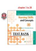 Timby&rsquo;s Fundamental Nursing Skills and Concepts 12th Edition &lpar;PDF&rpar; &ndash; Loretta Donnelly-Moreno &ndash; Test Bank &lpar;Chapters 1&ndash;38&rpar;
