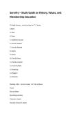 Sorority &ndash; Study Guide on History&comma; Values&comma; and Membership Education