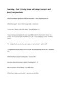 Sorority &ndash; Test 2 Study Guide with Key Concepts and Practice Questions-