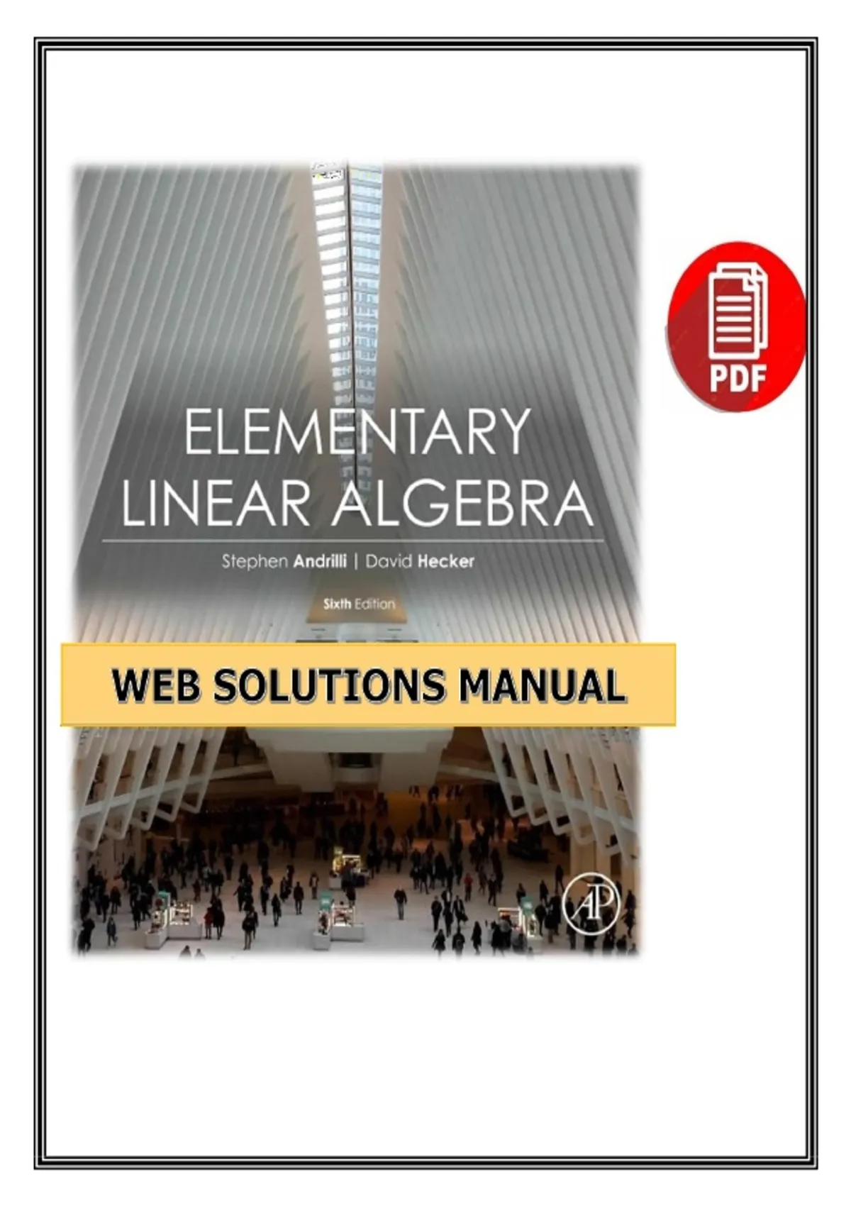 Elementary Linear Algebra 6th Edition (2015) - Larson - Web Solutions ...