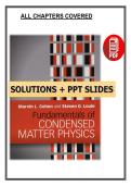 Fundamentals of Condensed Matter Physics &lpar;2016&rpar; - Cohen & Louie - Solutions Manual &lpar;PDF&rpar; &plus; PPT