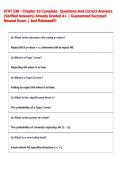 STAT 330 - Chapter 10 Complete   Questions And Correct Answers  &lpar;Verified Answers&rpar; Already Graded A&plus; &vert; Guaranteed Success&excl;&excl;  Newest Exam &vert; Just Released&excl;&excl;&excl;