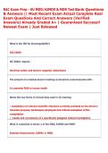 RAC Exam Prep - EU MDD&sol;AIMDD & MDR Test Bank Questions  & Answers &vert;&vert; Most Recent Exam Actual Complete Real  Exam Questions And Correct Answers &lpar;Verified  Answers&rpar; Already Graded A&plus; &vert; Guaranteed Success&excl;&excl;  Newest Exam &vert; Just Released  