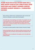 NCSBN NCLEX-RN ACTUAL REVIEW EXAM 2026 &vert;&vert;  MOST RECENT EXAM ACTUAL COMLETE REAL EXAM  QUESTIONS AND CORRECT ANSWERS &lpar;VERIFIED  ANSWERS&rpar; ALREADY GRADED A&plus; &vert; GUARANTEED  SUCCESS&excl;&excl;