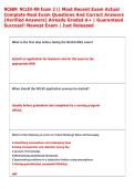 NCSBN  NCLEX-RN Exam 2 &vert;&vert; Most Recent Exam Actual  Complete Real Exam Questions And Correct Answers  &lpar;Verified Answers&rpar; Already Graded A&plus; &vert; Guaranteed  Success&excl;&excl; Newest Exam &vert; Just Released  