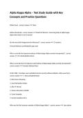 Alpha Kappa Alpha &ndash; Test Study Guide with Key Concepts and Practice Questions