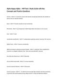 Alpha Kappa Alpha &ndash; MIP Test 1 Study Guide with Key Concepts and Practice Questions