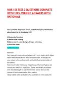 NUR 158 TEST 2 QUESTIONS COMPLETE WITH 100&percnt; VERIFIED ANSWERS WITH RATIONALE &vert; VERIFIED EXAM QUESTIONS
