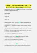 ASLS 478 Test 3 Exam UPDATED ACTUAL  QUESTIONS AND CORRECT ANSWERS
