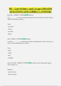 IPC &sol; Unit 10 Quiz 1 and 2 Exam UPDATED  QUESTIONS AND CORRECT ANSWERS