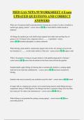 MED GAS NFPA 99 WORKSHEET 4 Exam  UPDATED QUESTIONS AND CORRECT  ANSWERS