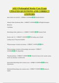 ASLS Prehospital Stroke Care Exam  UPDATED QUESTIONS AND CORRECT  ANSWERS