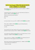 NSVT Test Exam UPDATED QUESTIONS  AND CORRECT ANSWERS