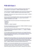 PCB 4233 Quiz 3  Questions With Correct Solutions&comma; Already Passed&excl;&excl;