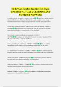 SC LP Gas Reseller Practice Test Exam  UPDATED ACTUAL QUESTIONS AND  CORRECT ANSWERS