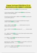 Propane Test Exam UPDATED ACTUAL  QUESTIONS AND CORRECT ANSWERS