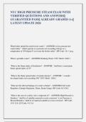 NYC HIGH PRESSURE STEAM EXAM WITH  VERIFIED QUESTIONS AND ANSWERS&vert;&vert;  GUARANTEED PASS&vert;&vert; ALREADY GRADED A&plus;&vert;&vert;  LATEST UPDATE 2026