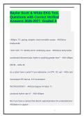 Baylor Scott & White EKG Test&period; Questions with Correct Verified Answers 2026-2027&period; Graded A