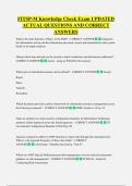 FITSP-M Knowledge Check Exam UPDATED  ACTUAL QUESTIONS AND CORRECT  ANSWERS