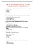 LPN NCLEX Comprehensive Practice Exam&colon; Set 2 With Questions And A&plus; Graded Answers&period;