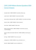 CMN 1148 Midterm Review Questions With Correct Answers&period;