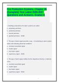 Fire Protection Systems&comma; Chapter 26 &lpar;Complete&rpar; Test Latest 2026-2027&period; Questions and Answers&period; Graded A