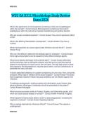 WGU OA D311 Microbiology Study Review  Exam 2026