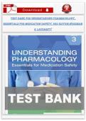 Test Bank for Understanding Pharmacology&colon; Essentials for Medication Safety&comma; 3rd Edition by Susan M&period; Turley Workman & Linda A&period; LaCharity &vert; All Chapters &vert; Verified Answers &vert; Complete Guide