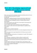 WGU D311 Microbiology Approved Exam  Questions and Verified Correct Answers  2026 Series 