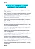 WGU D311 MICROBIOLOGY PRACTICE  ASSESSMENT TEST 2026 SERIES