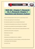 NUR 302 - Chapter 7&comma; Research Ch&period; 7&comma; Research- Chapter 7 Questions and Answers &lpar;Latest&rpar;