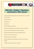 NUR 302 - Chapter 1 Questions and Answers 100&percnt; Solved