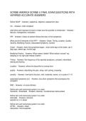 SCRIBE AMERICA SCRIBE U FINAL EXAM QUESTIONS WITH  VERIRIED ACCURATE ANSWERS