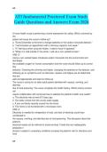ATI fundamental Proctored Exam Study  Guide Questions and Answers Exam 2026