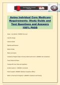 Aetna Indvidual Core Medicare Requirements- Study Guide and Test Questions and Answers 100&percnt; PASSAetna Indvidual Core Medicare Requirements- Study Guide and Test Questions and Answers 100&percnt; PASS